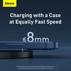 Baseus 15W Wireless Charger with LED Display additional angle and features