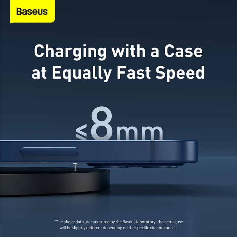 Baseus 15W Wireless Charger with LED Display additional angle and features