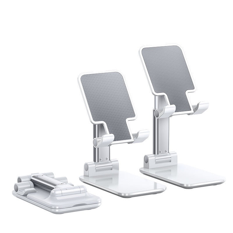 Foldable Metal Desktop Phone & Tablet Stand – Height Adjustable