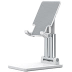 Foldable Metal Desktop Phone & Tablet Stand – Height Adjustable
