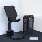 Foldable Metal Desktop Phone & Tablet Stand – Height Adjustable