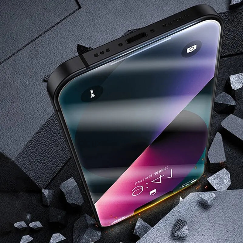 Privacy Screen Protector for iPhone (4 Pack) additional angle and features