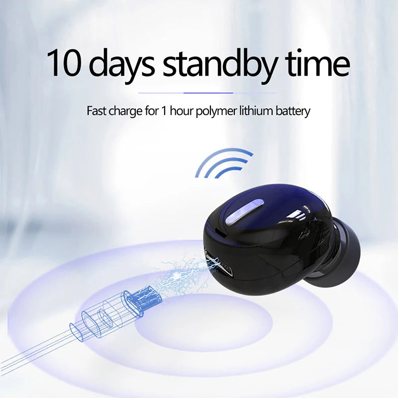Bluetooth 5.0 Single Earbud Sports Headset in use lifestyle photo
